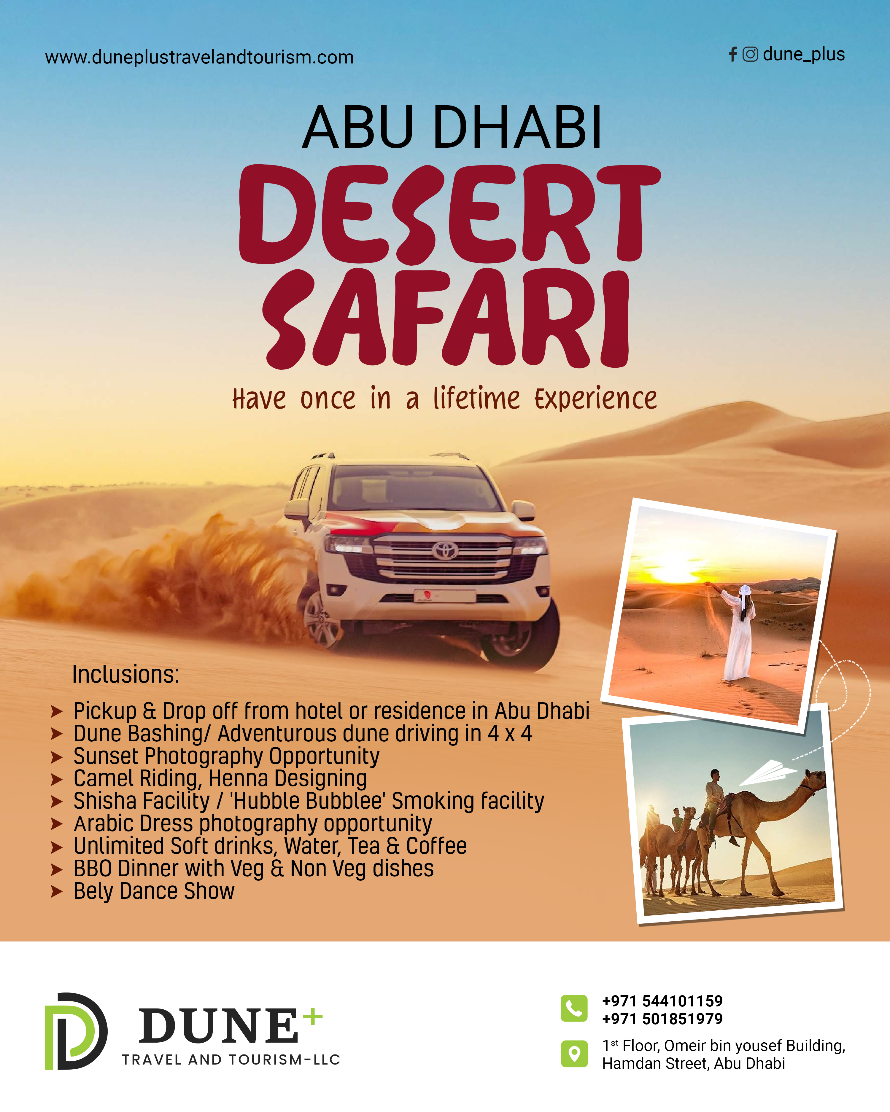 Dune Plus - Tours and Travel LLC | duneplustravelandtourism